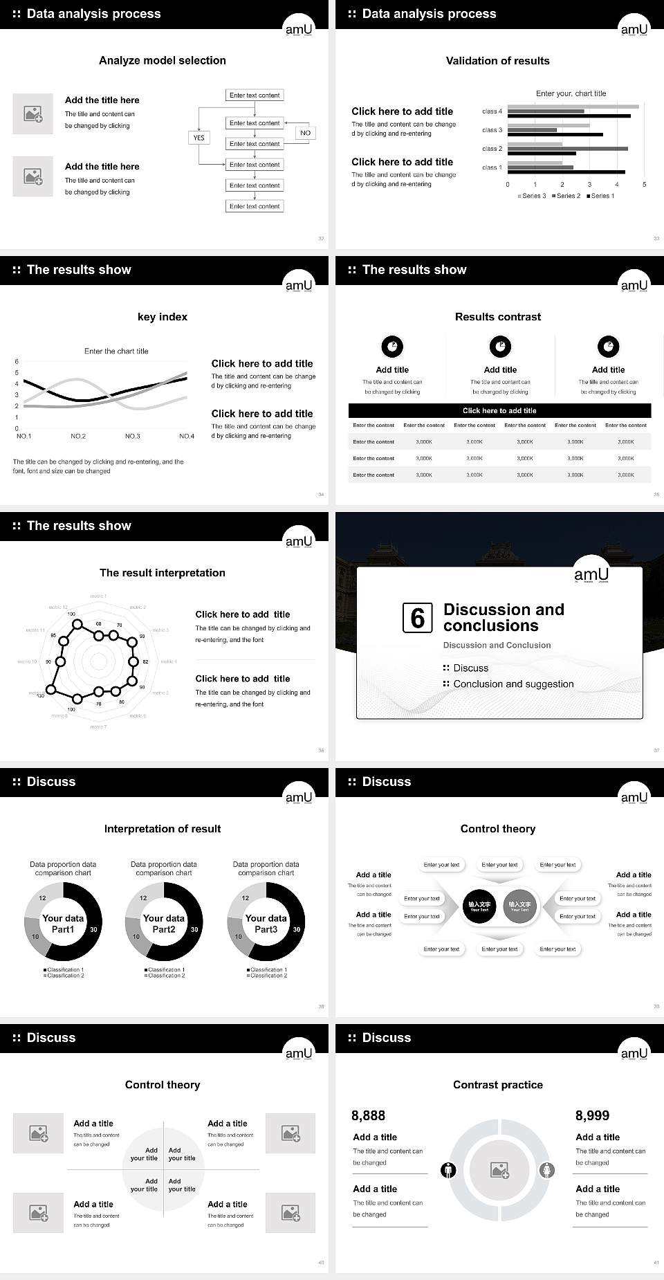 Aix-Marseille University Graduation Thesis Defense PPT Template4:3 ratio PPT effect preview image5