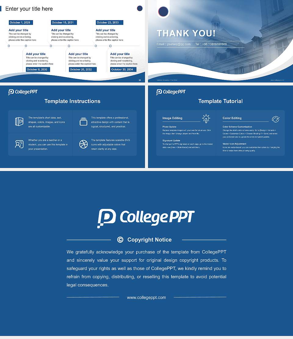 Catholic University of the West Lecture Sharing and Networking Event PPT Template16:9 ratio PPT effect preview image4