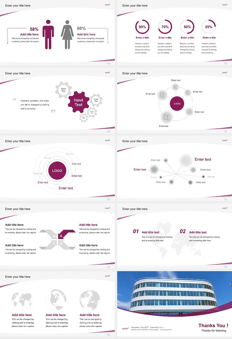 Paris-Saclay University – Bicêtre campus Course/Courseware Creation PPT Template16:9 ratio PPT effect preview image4