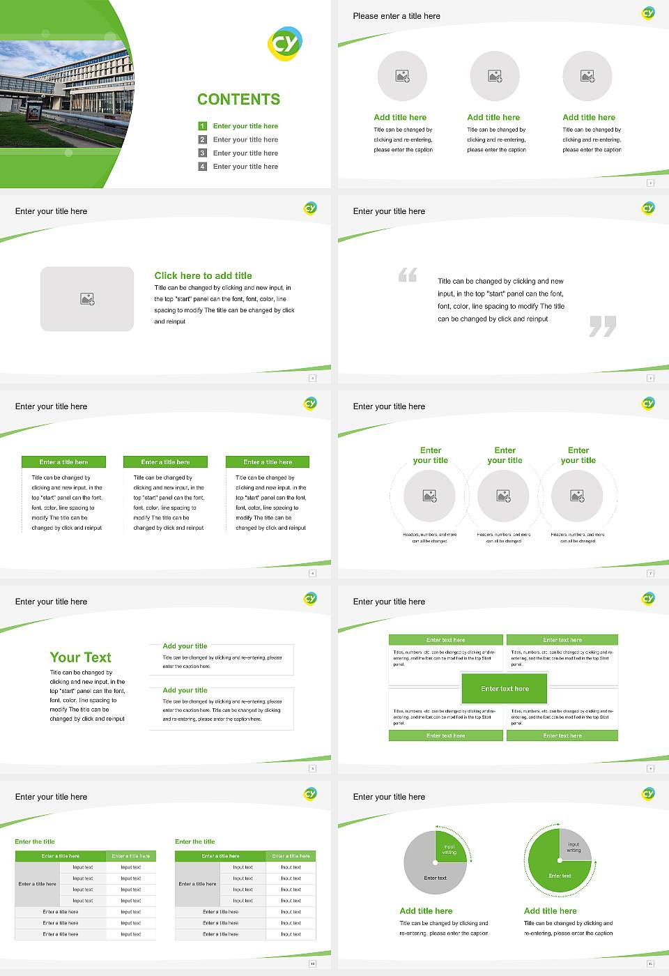 CY Cergy Paris University Course/Courseware Creation PPT Template16:9 ratio PPT effect preview image2