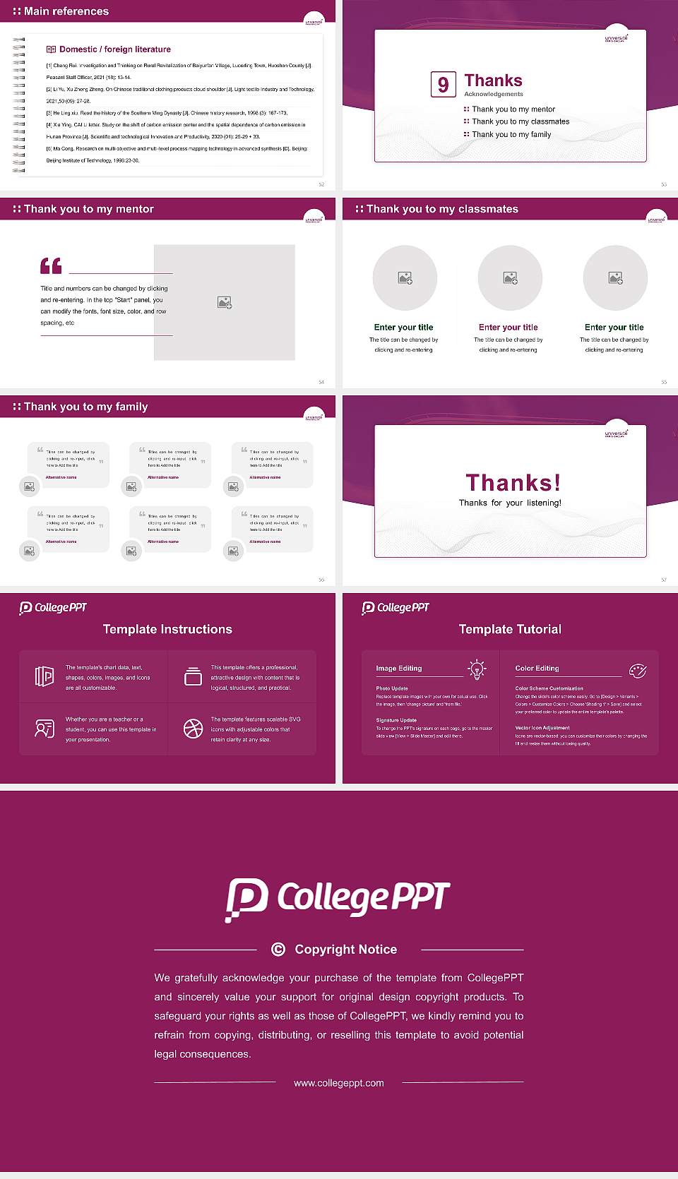 Paris-Saclay University – Bicêtre campus Graduation Thesis Defense PPT Template16:9 ratio PPT effect preview image7
