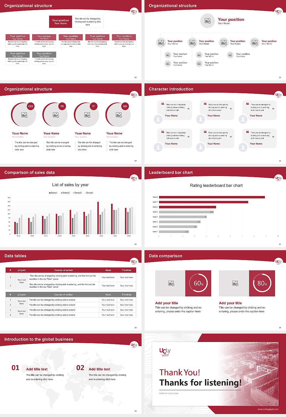 Catholic University of Lyon Academic Presentation/Research Findings Report PPT Template16:9 ratio PPT effect preview image4