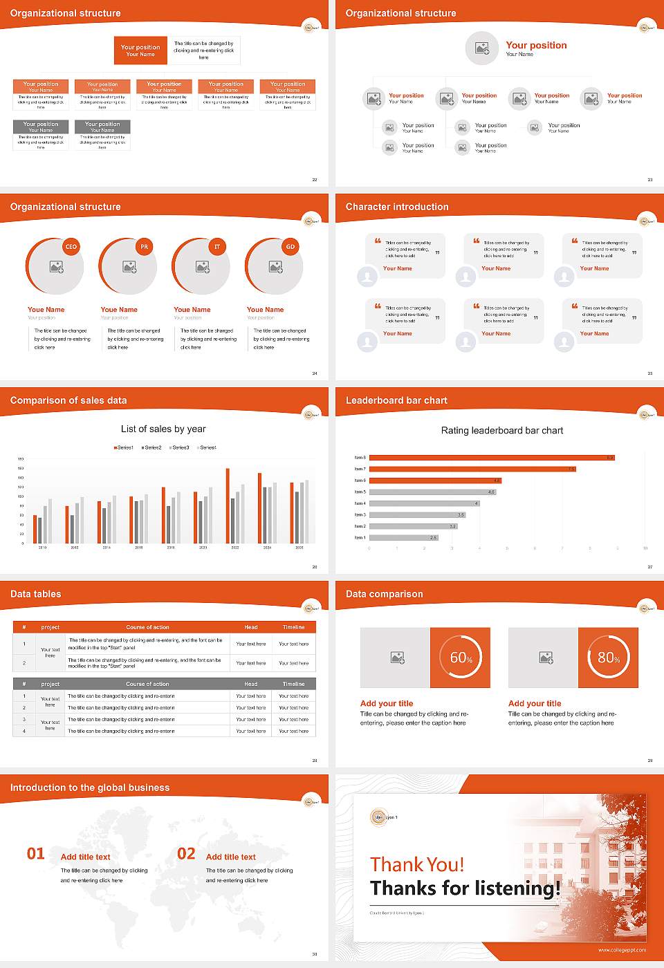Claude Bernard University Lyon 1 Academic Presentation/Research Findings Report PPT Template16:9 ratio PPT effect preview image4