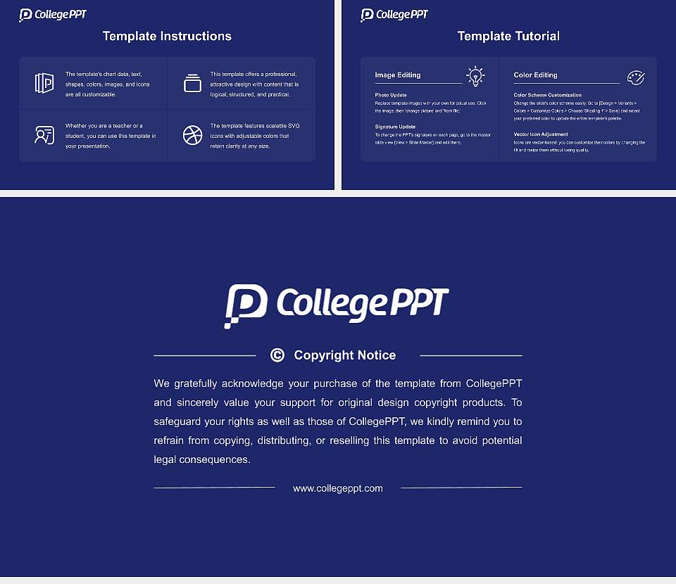 Sorbonne University Course/Courseware Creation PPT Template16:9 ratio PPT effect preview image5