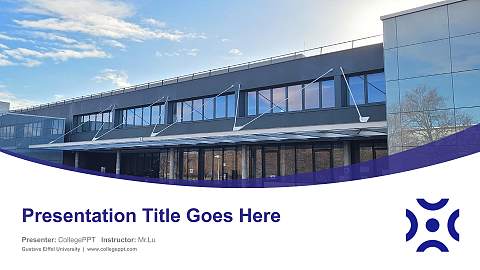 Gustave Eiffel University Course/Courseware Creation PPT Template