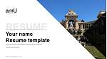 Aix-Marseille University Resume PPT Template