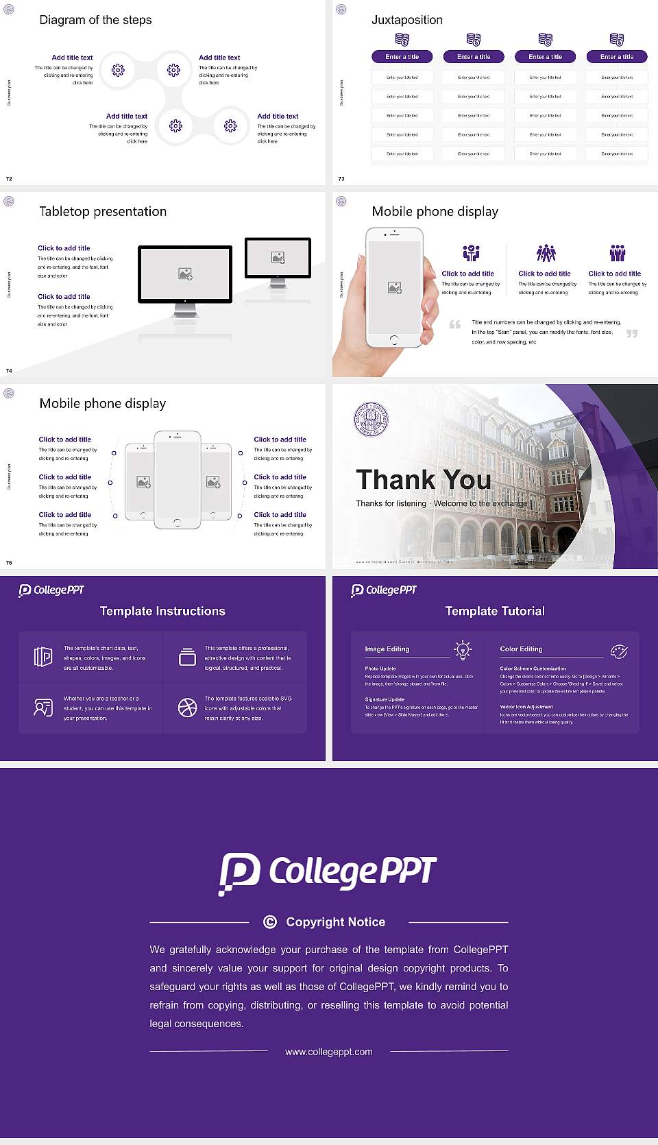 Catholic University of Paris Competition/Entrepreneurship Contest PPT Template16:9 ratio PPT effect preview image9