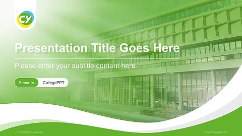CY Cergy Paris University Lecture Sharing and Networking Event PPT Template