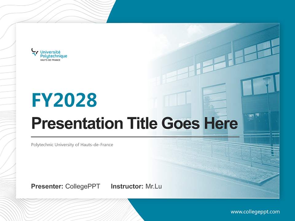 Polytechnic University of Hauts-de-France Academic Presentation/Research Findings Report PPT Template4:3 ratio PPT effect preview image5