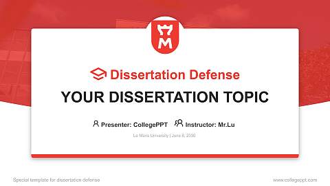 Le Mans University Graduation Thesis Defense PPT Template