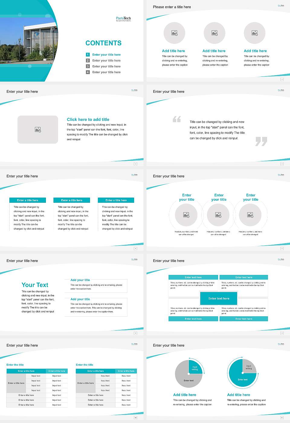 Paris Institute of Technology Course/Courseware Creation PPT Template16:9 ratio PPT effect preview image2