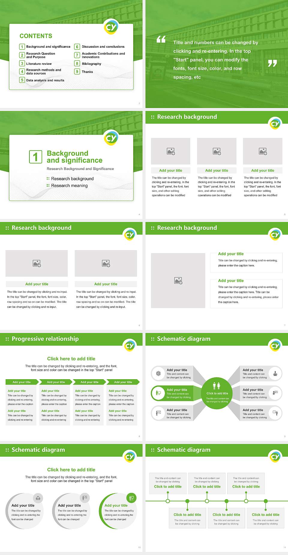 CY Cergy Paris University Graduation Thesis Defense PPT Template4:3 ratio PPT effect preview image2