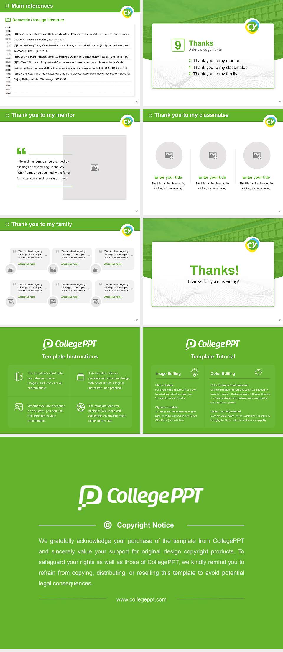 CY Cergy Paris University Graduation Thesis Defense PPT Template4:3 ratio PPT effect preview image7