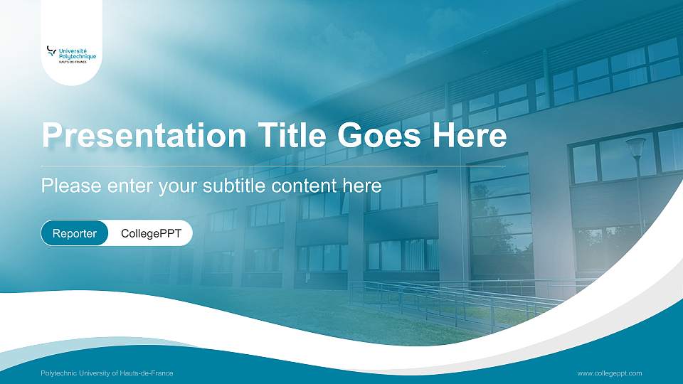 Polytechnic University of Hauts-de-France Lecture Sharing and Networking Event PPT Template16:9 ratio PPT effect preview image