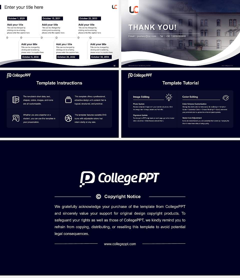 Champollion National University Institute Lecture Sharing and Networking Event PPT Template16:9 ratio PPT effect preview image4