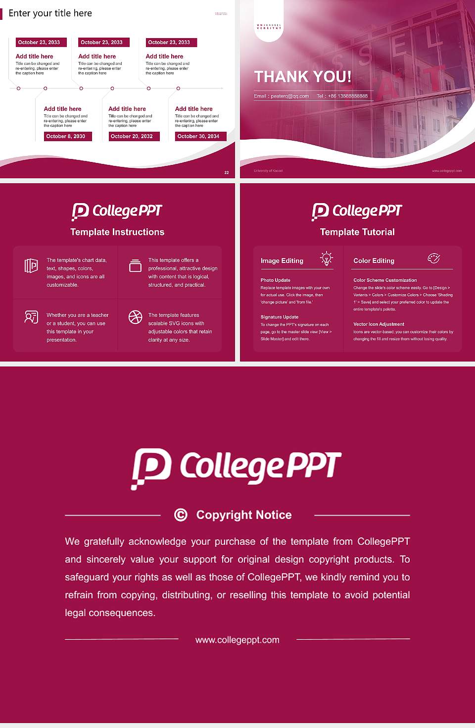 University of Kassel Lecture Sharing and Networking Event PPT Template4:3 ratio PPT effect preview image4