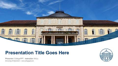 University of Hohenheim Course/Courseware Creation PPT Template