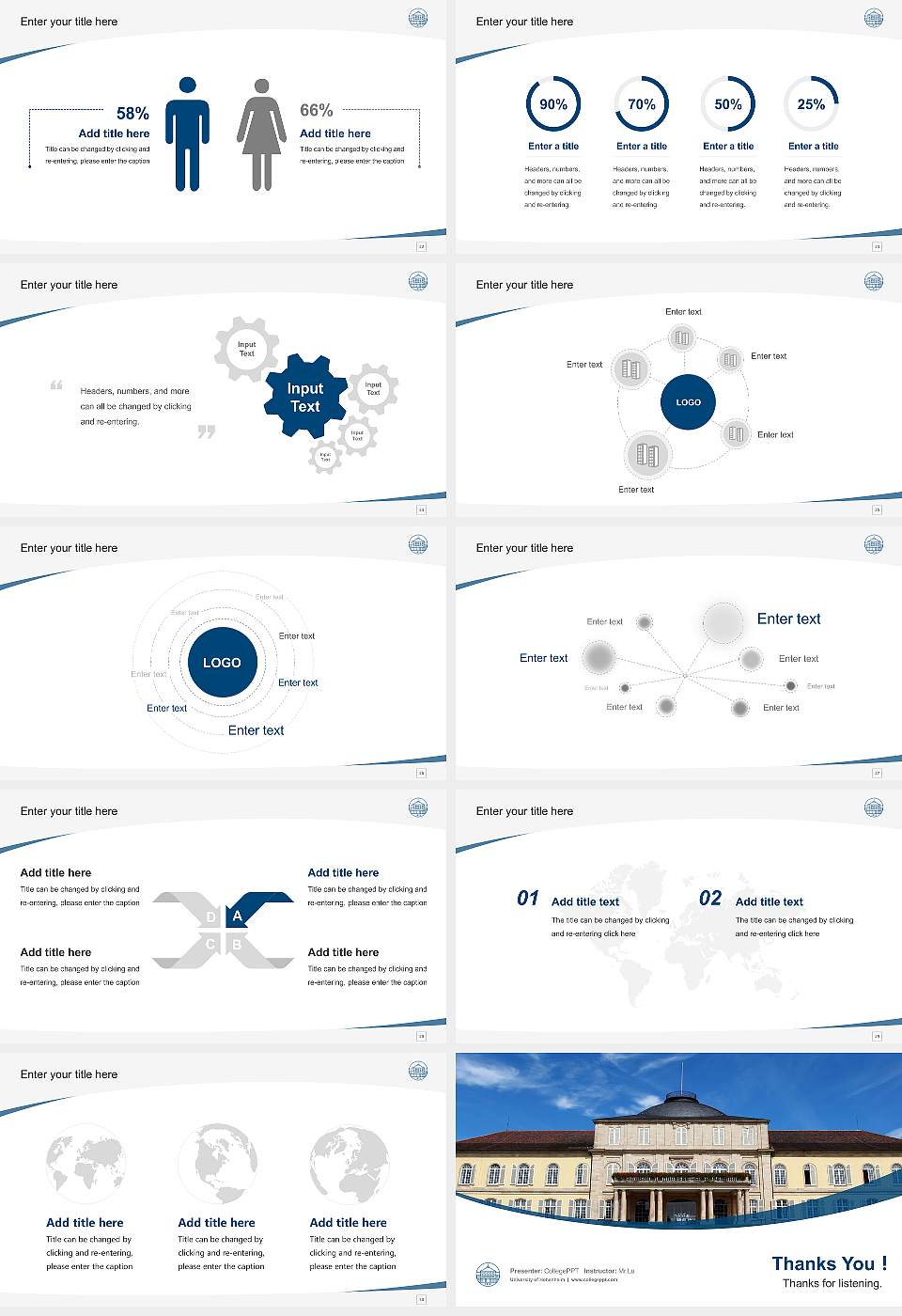 University of Hohenheim Course/Courseware Creation PPT Template16:9 ratio PPT effect preview image4