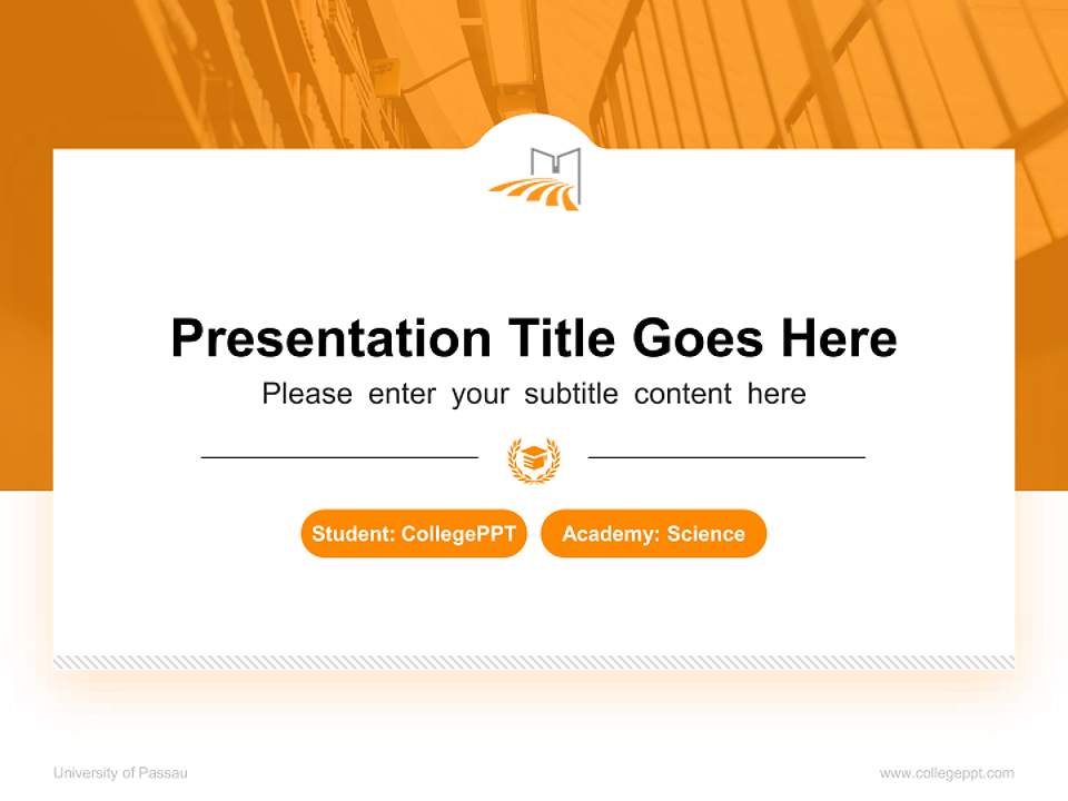 University of Passau National Scholarship Defense PPT Template4:3 ratio PPT effect preview image4