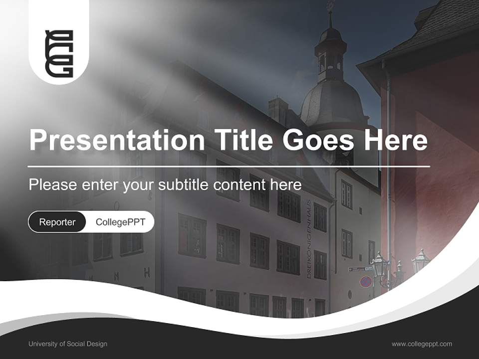 University of Social Design Lecture Sharing and Networking Event PPT Template4:3 ratio PPT effect preview image4