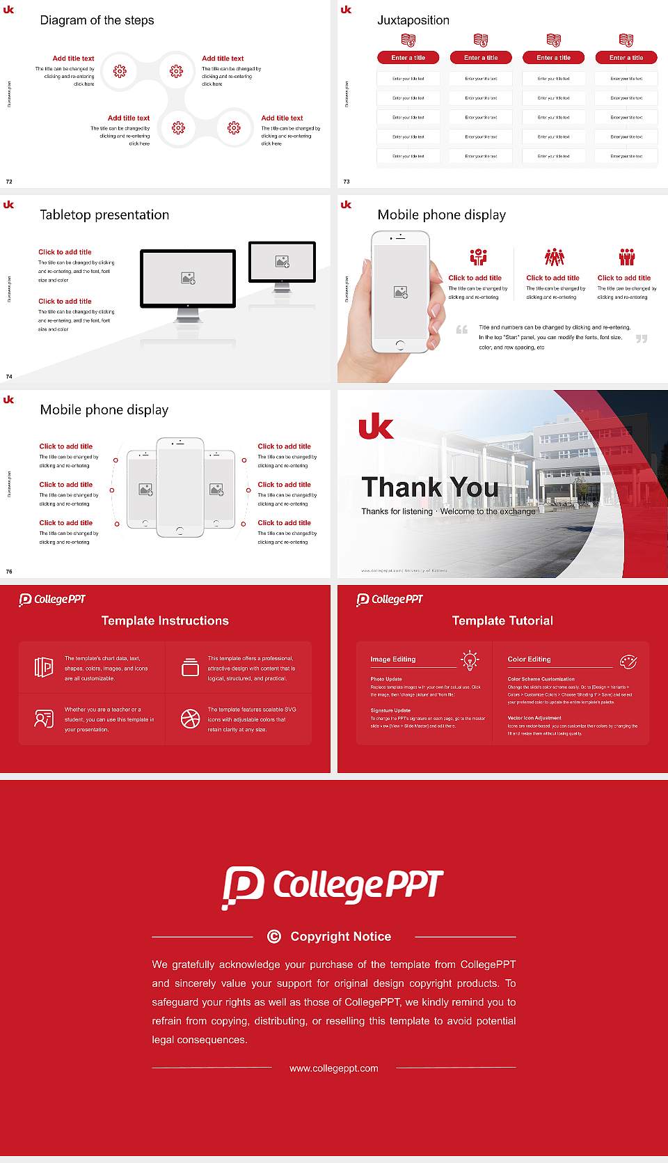 University of Koblenz Competition/Entrepreneurship Contest PPT Template16:9 ratio PPT effect preview image9