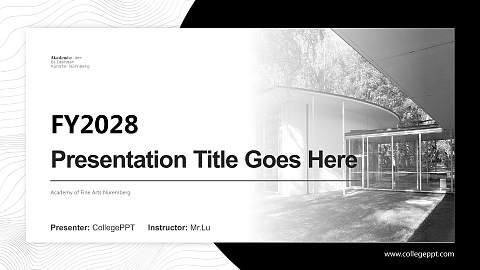 Academy of Fine Arts Nuremberg Academic Presentation/Research Findings Report PPT Template