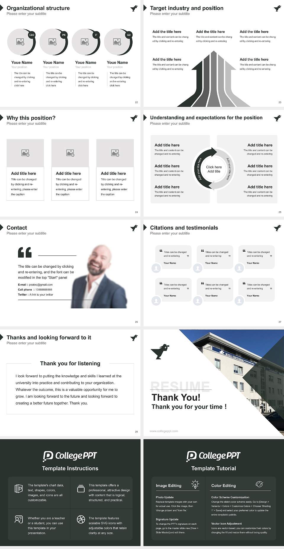 Wismar University of Applied Sciences：Technology, Business and Design Resume PPT Template4:3 ratio PPT effect preview image4