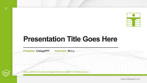 Zittau_Görlitz University of Applied Sciences – Görlitz campus Thesis Proposal/Graduation Defense PPT Template