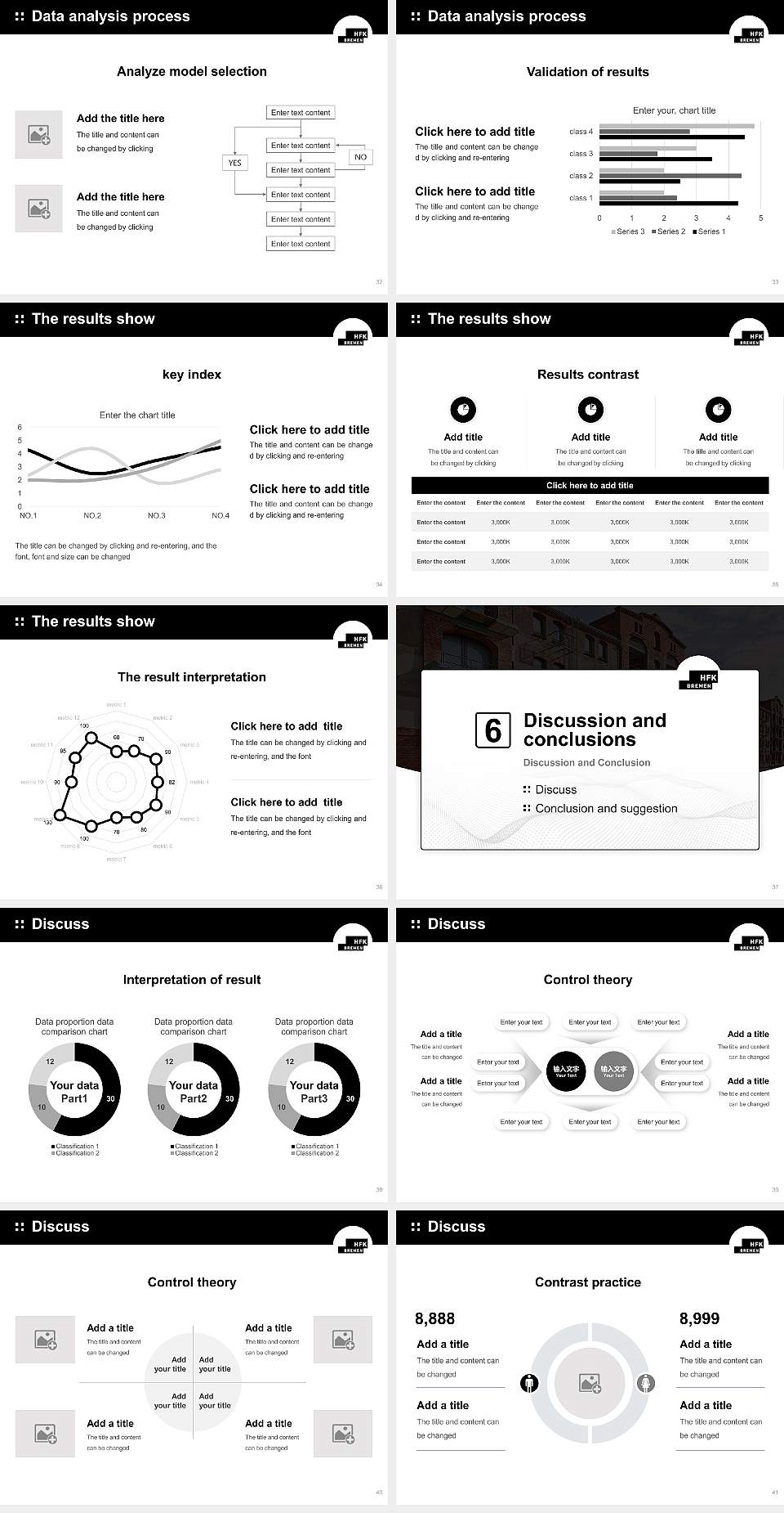 University of the Arts Bremen Graduation Thesis Defense PPT Template4:3 ratio PPT effect preview image5