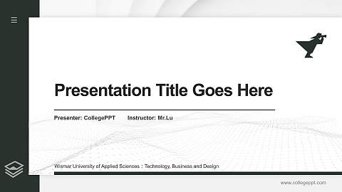 Wismar University of Applied Sciences：Technology, Business and Design Thesis Proposal/Graduation Defense PPT Template