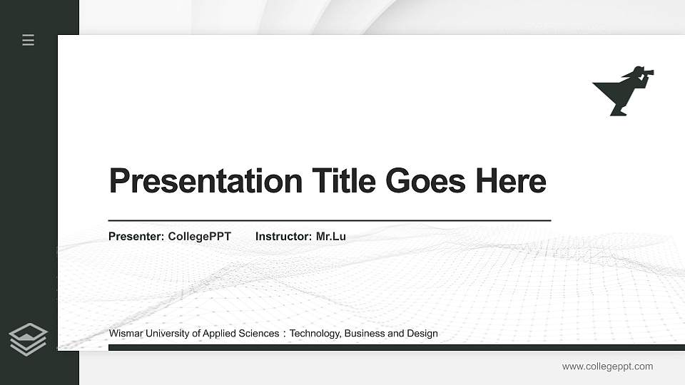 Wismar University of Applied Sciences：Technology, Business and Design Thesis Proposal/Graduation Defense PPT Template16:9 ratio PPT effect preview image