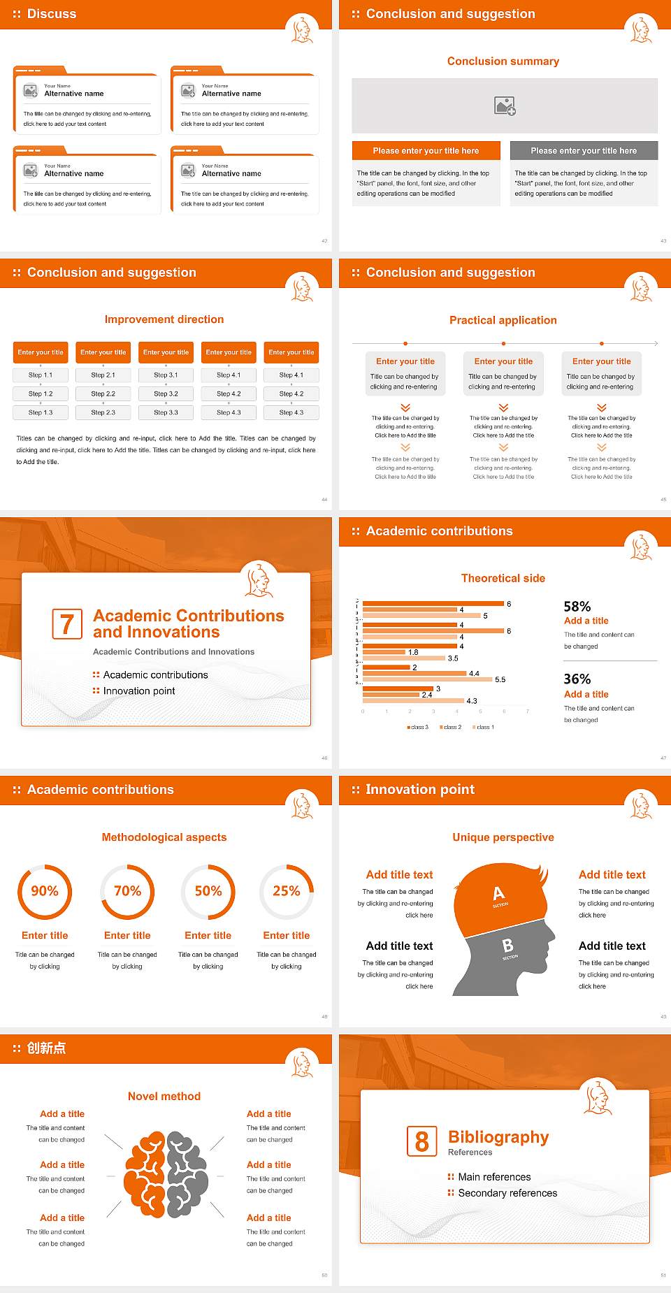 University of the Bundeswehr Munich Graduation Thesis Defense PPT Template4:3 ratio PPT effect preview image6