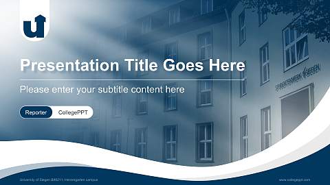 University of Siegen – Herrengarten campus Lecture Sharing and Networking Event PPT Template