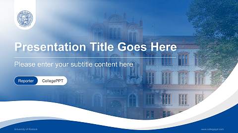 University of Rostock Lecture Sharing and Networking Event PPT Template