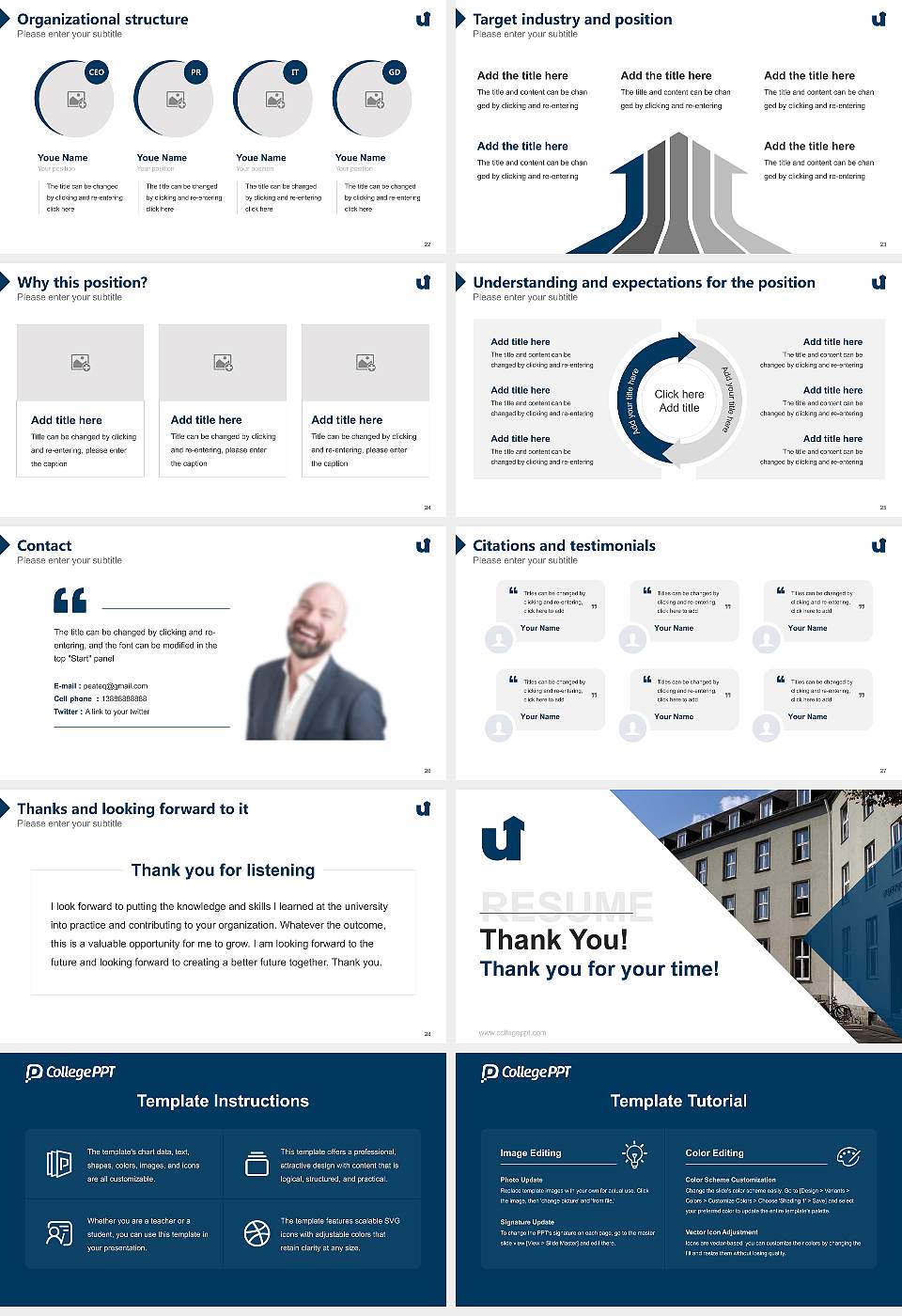 University of Siegen – Herrengarten campus Resume PPT Template16:9 ratio PPT effect preview image4