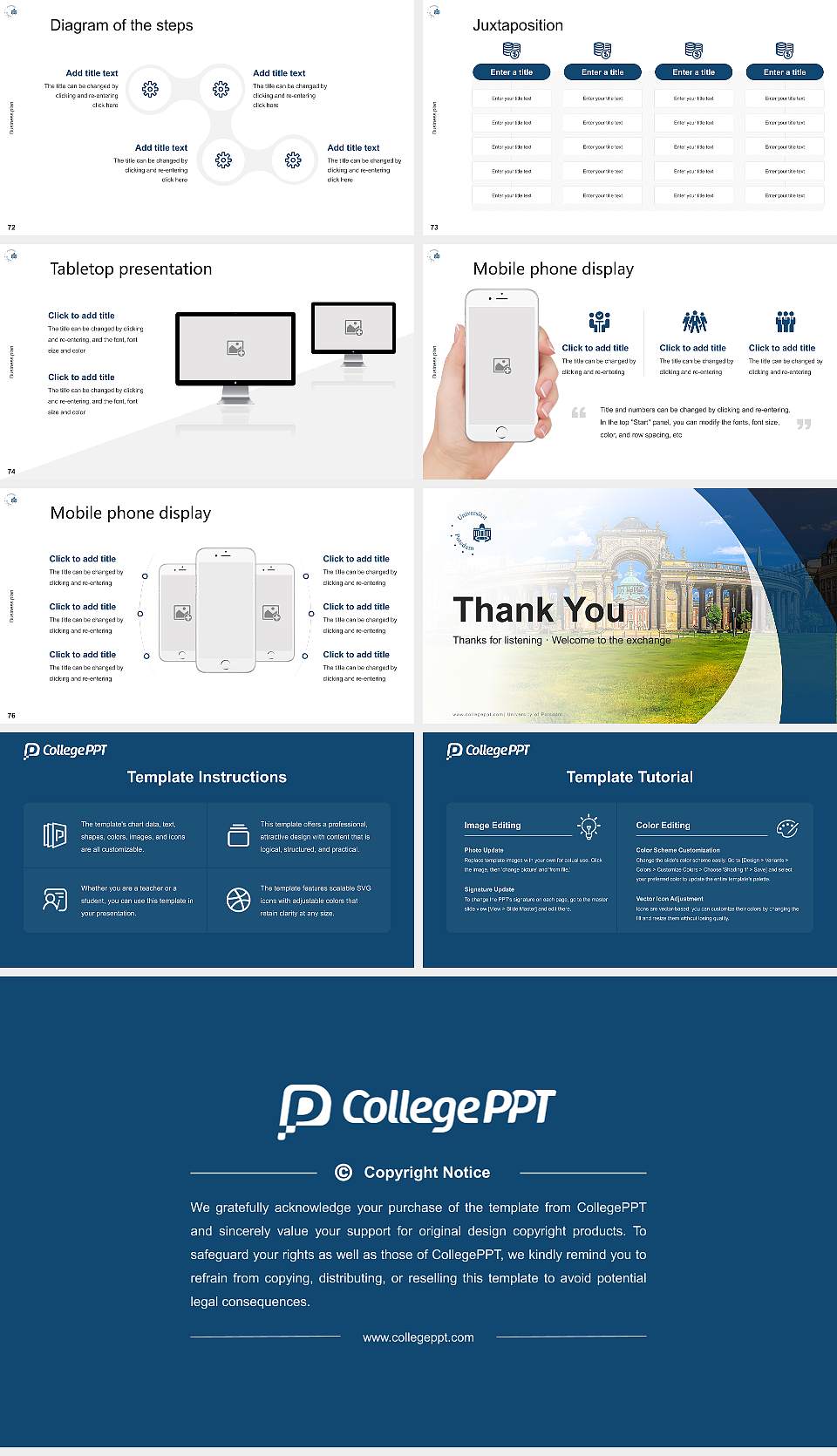 University of Potsdam Competition/Entrepreneurship Contest PPT Template16:9 ratio PPT effect preview image9
