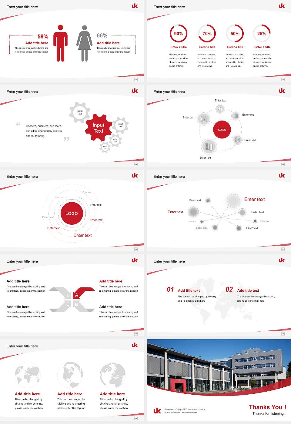 University of Koblenz Course/Courseware Creation PPT Template16:9 ratio PPT effect preview image4