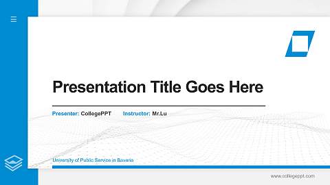 University of Public Service in Bavaria Thesis Proposal/Graduation Defense PPT Template