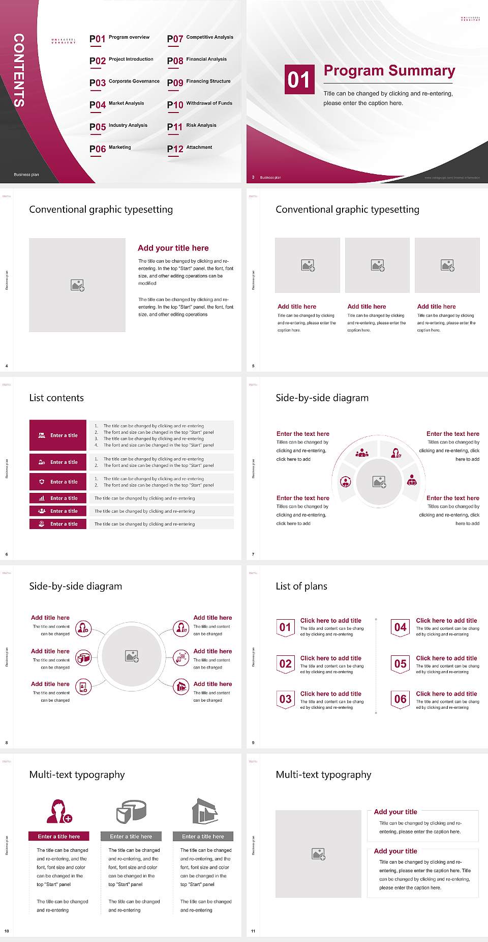 University of Kassel Competition/Entrepreneurship Contest PPT Template4:3 ratio PPT effect preview image2