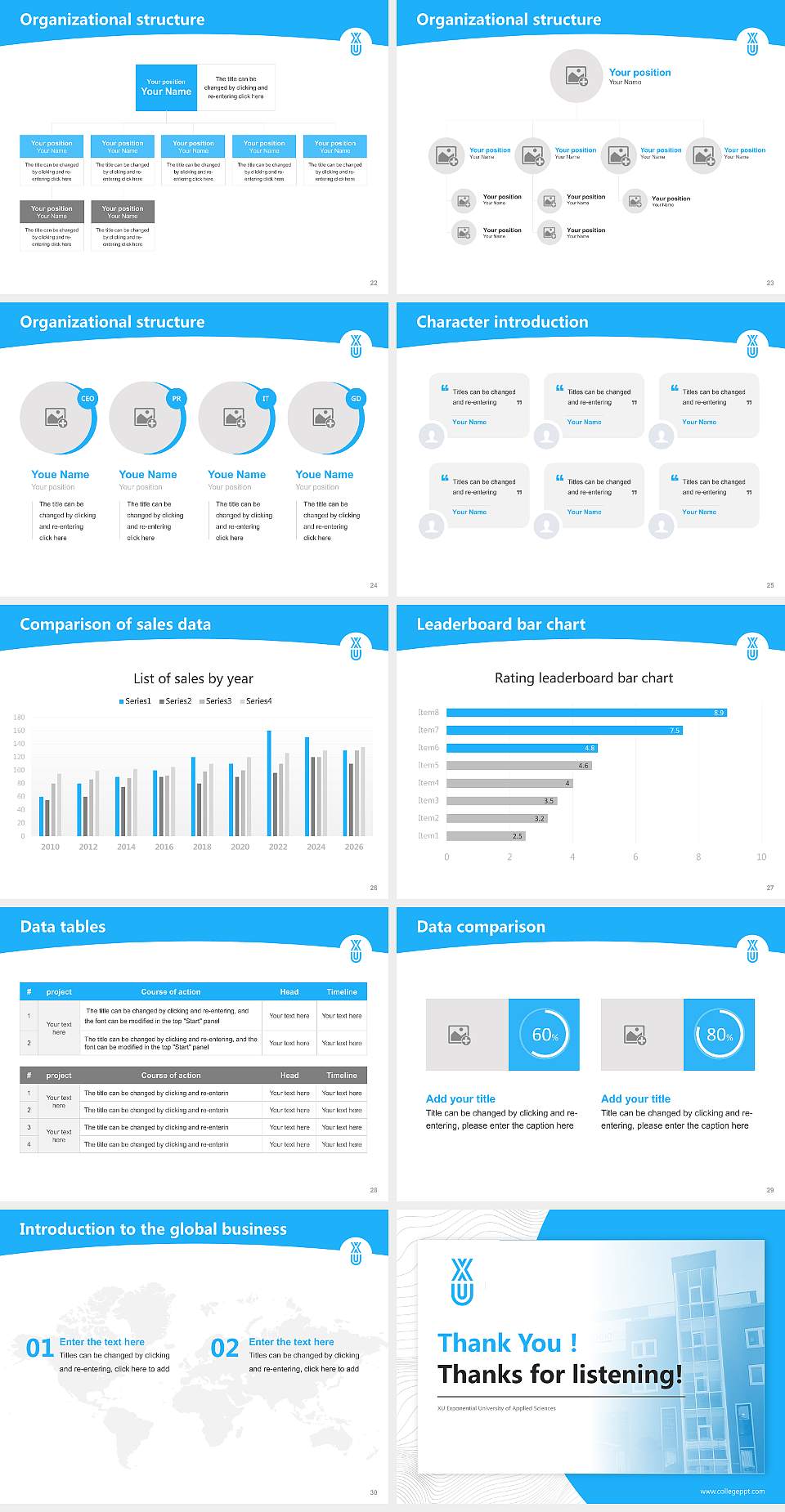 XU Exponential University of Applied Sciences Academic Presentation/Research Findings Report PPT Template4:3 ratio PPT effect preview image4