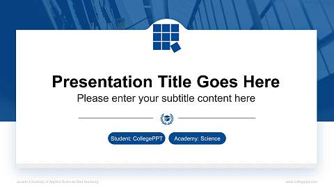 accadis University of Applied Sciences Bad Homburg National Scholarship Defense PPT Template