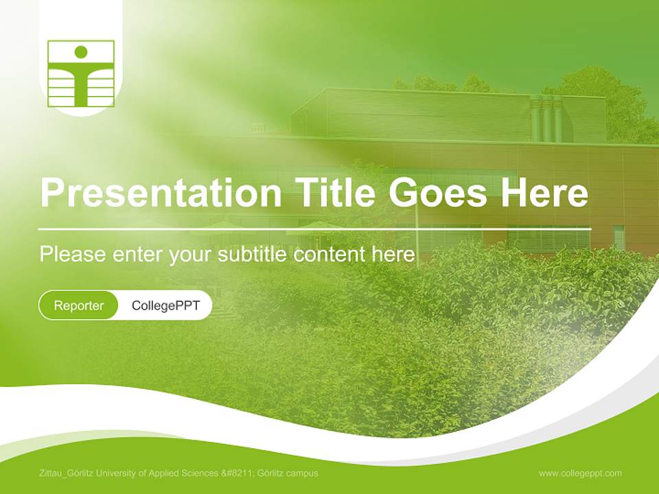 Zittau_Görlitz University of Applied Sciences – Görlitz campus Lecture Sharing and Networking Event PPT Template4:3 ratio PPT effect preview image4