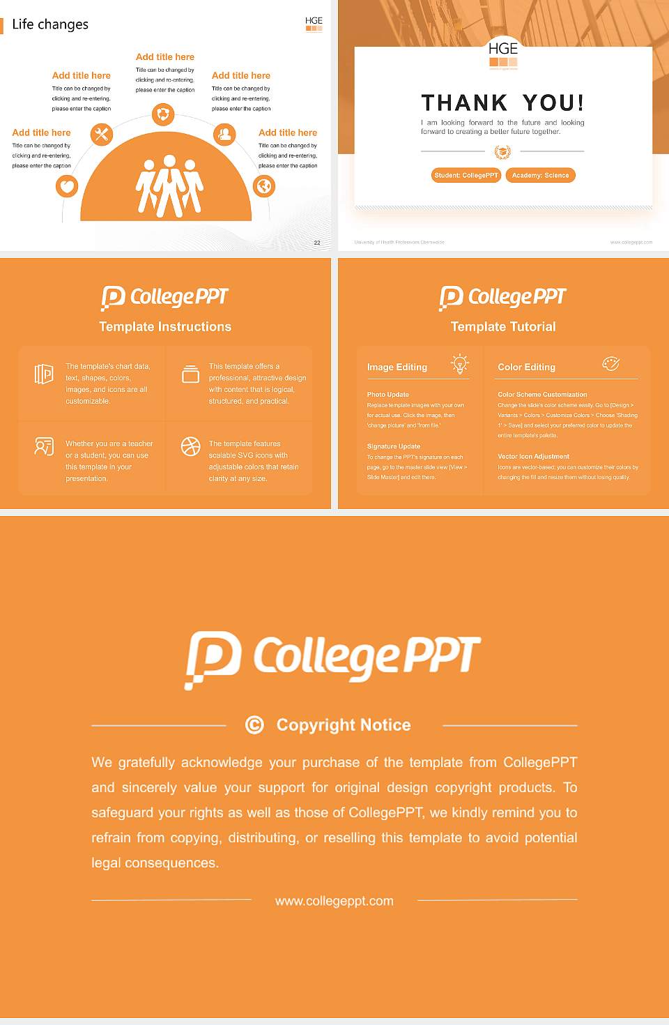 University of Health Professions Eberswalde National Scholarship Defense PPT Template4:3 ratio PPT effect preview image4