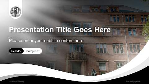University of Freiburg Lecture Sharing and Networking Event PPT Template