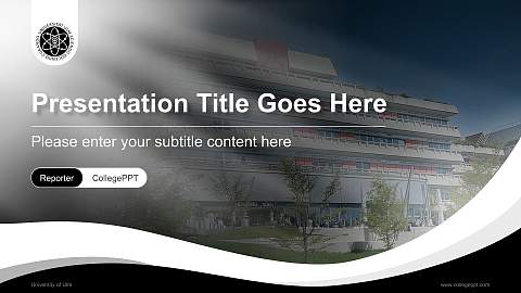 University of Ulm Lecture Sharing and Networking Event PPT Template