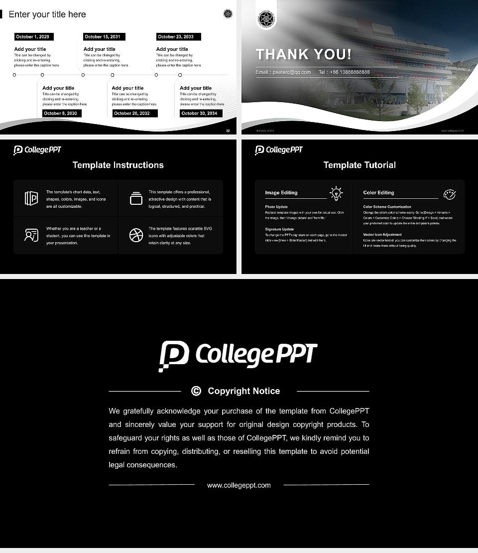 University of Ulm Lecture Sharing and Networking Event PPT Template16:9 ratio PPT effect preview image4