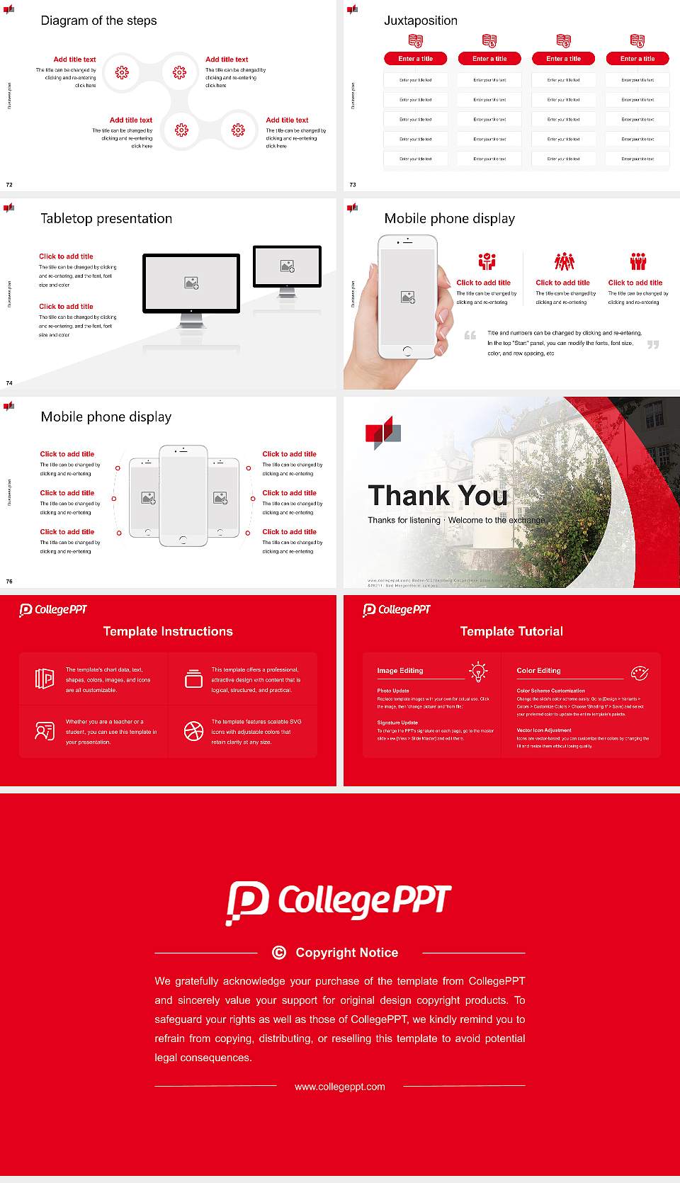 Baden-Württemberg Cooperative State University – Bad Mergentheim campus Competition/Entrepreneurship Contest PPT Template16:9 ratio PPT effect preview image9