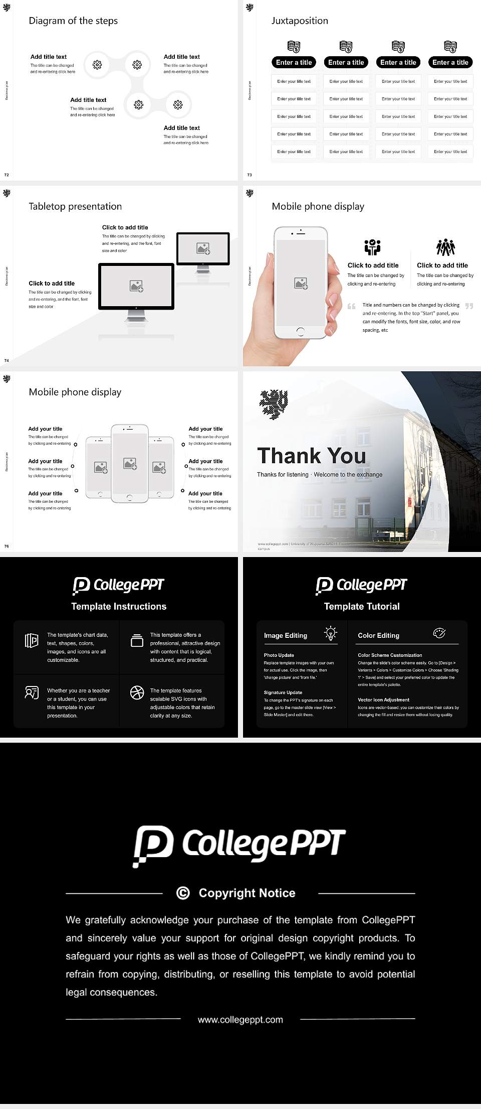 University of Wuppertal – Freudenberg campus Competition/Entrepreneurship Contest PPT Template4:3 ratio PPT effect preview image9