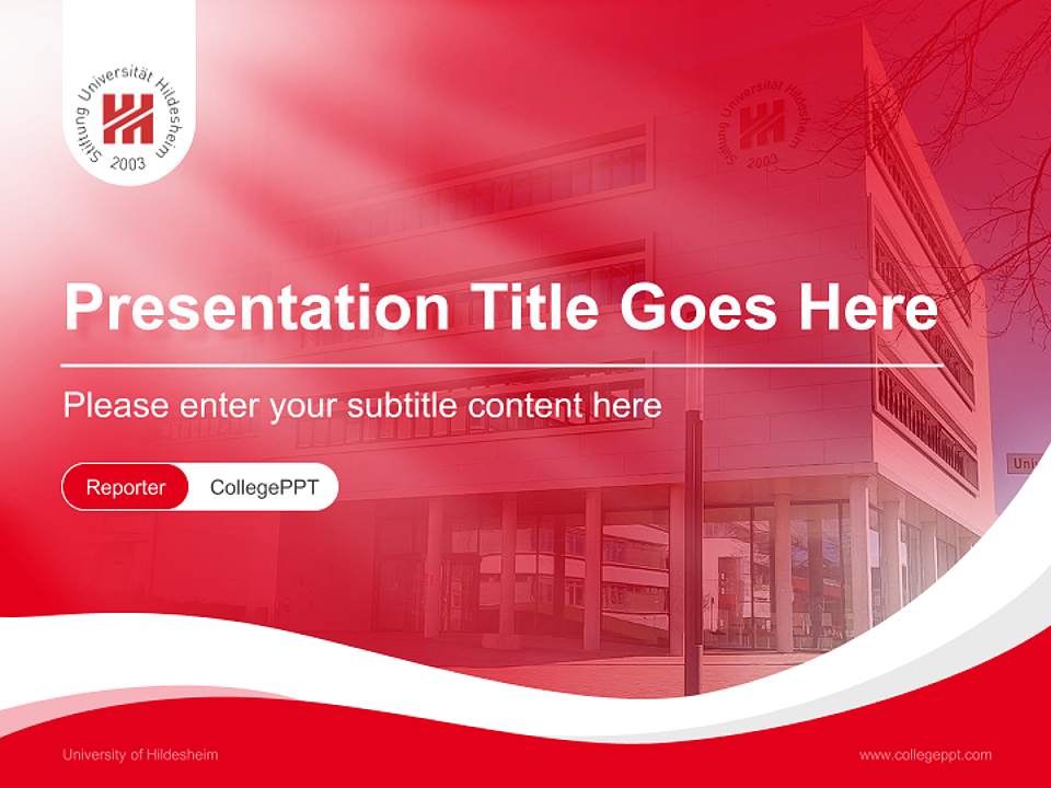 University of Hildesheim Lecture Sharing and Networking Event PPT Template4:3 ratio PPT effect preview image4