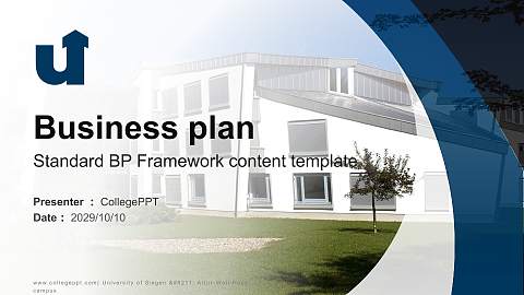 University of Siegen – Artur-Woll-Haus campus Competition/Entrepreneurship Contest PPT Template